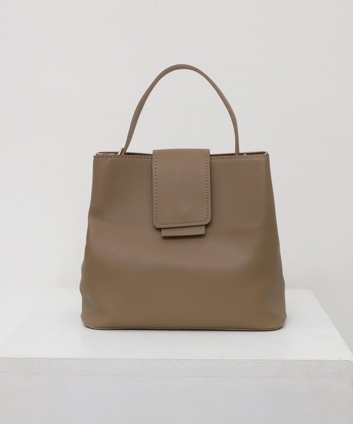 CEMONEMO(セモネモ)の「2way フラップ ショルダー ハンドバッグ(ショルダーバッグ・レディース・ブラウン/ベージュ/ブラック・FREE)」の15枚目の写真