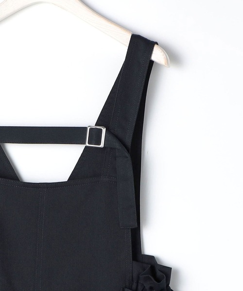 179/WG（イチナナキュウダブルジー）の「フロントベルトサロペット（サロペット/オーバーオール・レディース・オフホワイト/チャコールグレー・MEDIUM）」の17枚目の写真