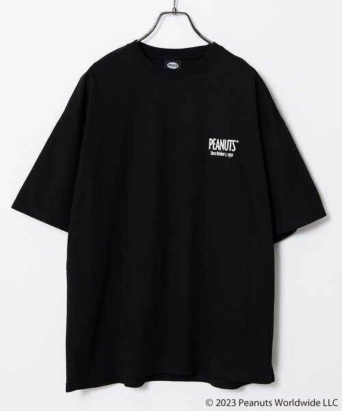 FREAK'S STORE(フリークスストア)の「【限定展開】PEANUTS/ピーナッツ 別注 ビッグシルエット バックプリント クルーネックTシャツ(Tシャツ/カットソー・メンズ・ブラック/アッシュグレー/ホワイト/ダークグリーン/グレイッシュブルー・LARGE/MEDIUM/SMALL)」の7枚目の写真
