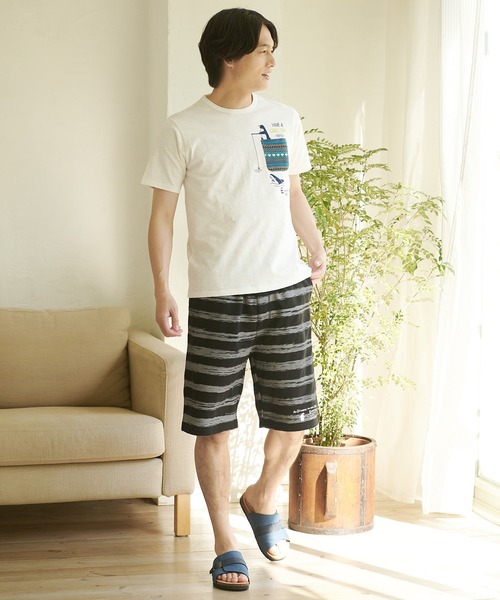 Blue Standard (ブルースタンダード)の「【BLUE STANDARD/ブルースタンダード】別注 ペンギンプリント ミニ裏毛 ショートパンツ さらさら 収益金の一部は寄付されます。(その他パンツ・メンズ・その他/その他3/その他2/その他1・MEDIUM/LARGE/X-LARGE)」の5枚目の写真