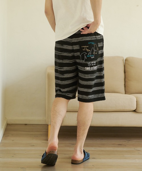 Blue Standard (ブルースタンダード)の「【BLUE STANDARD/ブルースタンダード】別注 ペンギンプリント ミニ裏毛 ショートパンツ さらさら 収益金の一部は寄付されます。(その他パンツ・メンズ・その他/その他3/その他2/その他1・MEDIUM/LARGE/X-LARGE)」の11枚目の写真