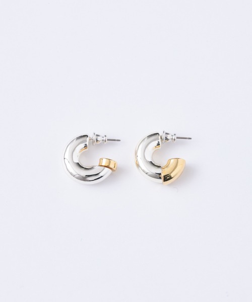 loni（ロニ）の「【金属アレルギー対応】Stem asymmetry hoop pierce/アシンメトリーフープピアス/両耳用（ピアス（両耳用）・レディース・その他・FREE）」の19枚目の写真