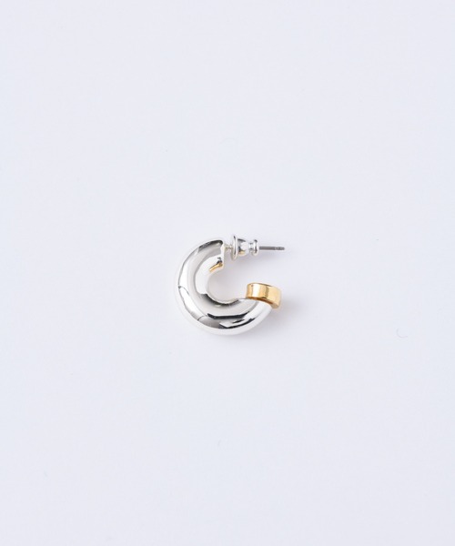loni（ロニ）の「【金属アレルギー対応】Stem asymmetry hoop pierce/アシンメトリーフープピアス/両耳用（ピアス（両耳用）・レディース・その他・FREE）」の20枚目の写真