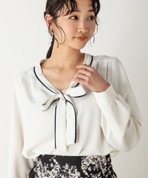 MILLION CARATS | 【STYLE4】ボウタイ配色ブラウス(シャツ/ブラウス)