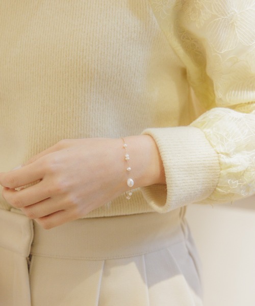 flower（フラワー）の「ドロップパールブレスレット（ブレスレット・レディース・ゴールド・FREE）」の11枚目の写真