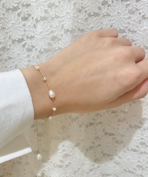flower（フラワー）の「ドロップパールブレスレット（ブレスレット・レディース・ゴールド・FREE）」の14枚目の写真