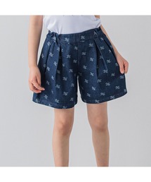 BeBe | BeBe/【お揃い】デニムモノグラムジャガードショートパンツ(90~150cm)(その他パンツ)