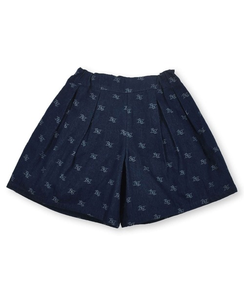 BeBe（ベベ）の「BeBe/【お揃い】デニムモノグラムジャガードショートパンツ(90~150cm)（その他パンツ・キッズ・ブルー系その他・150/140/90/110/100/120/130）」の7枚目の写真