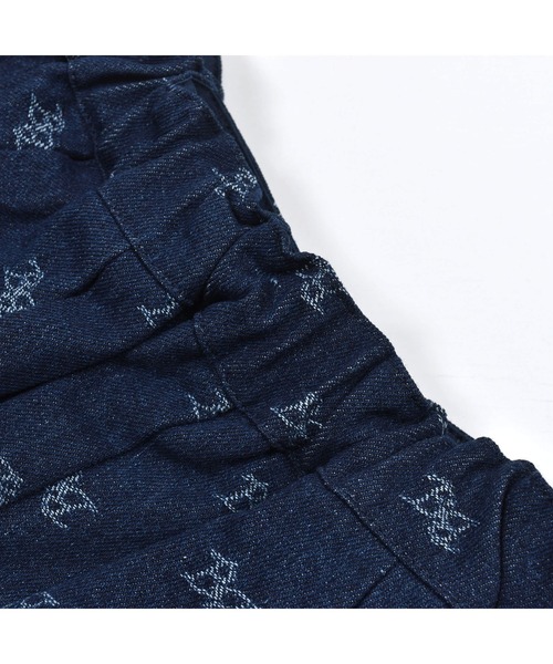 BeBe（ベベ）の「BeBe/【お揃い】デニムモノグラムジャガードショートパンツ(90~150cm)（その他パンツ・キッズ・ブルー系その他・150/140/90/110/100/120/130）」の12枚目の写真