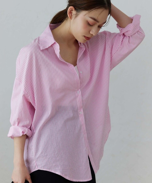 comoli ピンクストライプシャツ【お値下げしました】 COMOLI / コモリ | コモリシャツ - Pink Stripe | 通販 - 正規