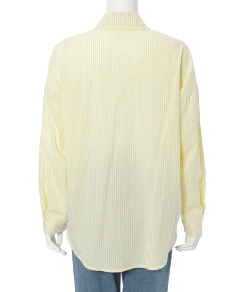 Edit Sheen（エディットシーン）の「カラーストライプルーズシャツ（シャツ/ブラウス・レディース・ピンク/グレー/グリーン/イエロー/オレンジ/ブルー・M）」の11枚目の写真