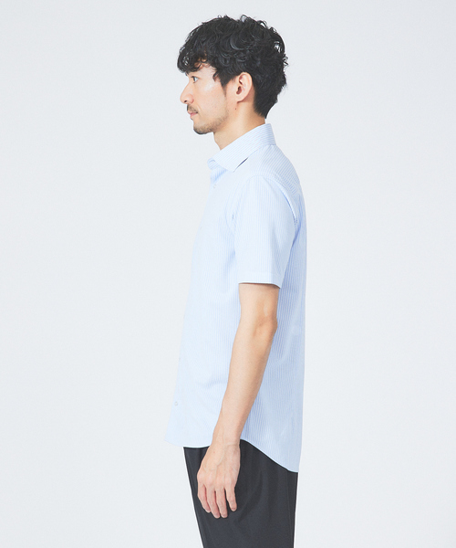 ABAHOUSE GRAY（アバハウスグレイ）の「【Comfeel】吸水速乾 半袖シャツ（シャツ/ブラウス・メンズ・サックスブルー/ホワイト/ブルー系その他2/ブルー系その他3/ブルー系その他・44/46/48/50）」の7枚目の写真