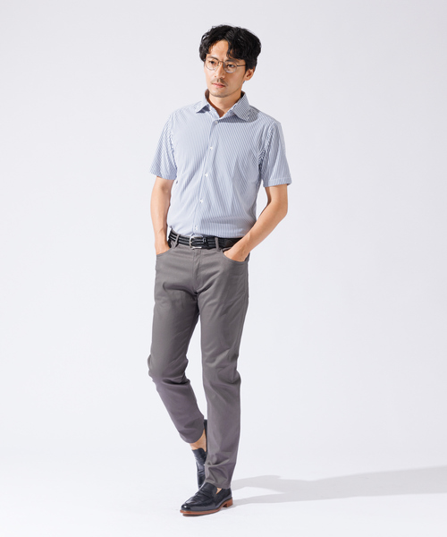 Dime 吸汗速乾 半袖シャツ グレー セール】【Comfeel】吸水速乾 半袖シャツ（シャツ/ブラウス