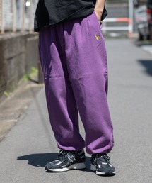 【h】〔(What it isNT)art by MARKGONZALES〕コットンツイル ワイドスケーターパンツ