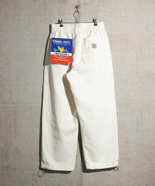 (What it isNt)ART BY MARKGONZALES(ワットイットイズント)の「【h】〔(What it isNT)art by MARKGONZALES〕コットンツイル ワイドスケーターパンツ(チノパンツ・メンズ・ブラック/パープル/オフホワイト/グリーン/チャコールグレー/カーキ/ベージュ・MEDIUM/LARGE/X-LARGE)」の16枚目の写真