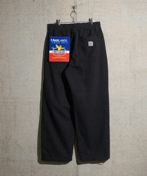 (What it isNt)ART BY MARKGONZALES(ワットイットイズント)の「【h】〔(What it isNT)art by MARKGONZALES〕コットンツイル ワイドスケーターパンツ(チノパンツ・メンズ・ブラック/パープル/オフホワイト/グリーン/チャコールグレー/カーキ/ベージュ・MEDIUM/LARGE/X-LARGE)」の15枚目の写真