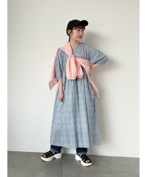 ehka sopo(エヘカソポ)の「バンドカラーボリュームスリーブシャツ(シャツ/ブラウス・レディース・ベージュ/キナリ/ピンク・フリ-)」の10枚目の写真