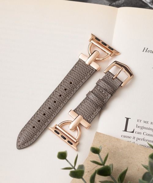 ABBEY MARKET(アビーマーケット)の「クロコ模様 レザー アップルウォッチバンド 38/40/41㎜(デジタル腕時計・メンズ・シルバー系その他/ゴールド系その他/ゴールド/レッド系その他/ローズ/シルバー・S)」の12枚目の写真