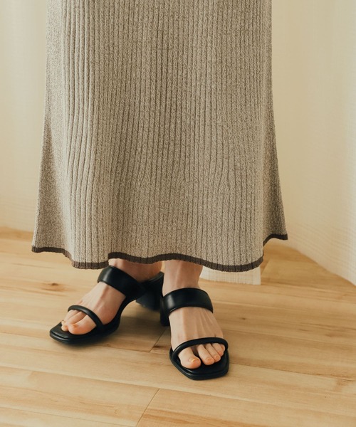 SENSE OF PLACE by URBAN RESEARCH（センスオブプレイスバイアーバンリサーチ）の「トリミングナローニットスカート（スカート・レディース・ライトベージュ/アイボリー/ブラック・ONE）」の17枚目の写真