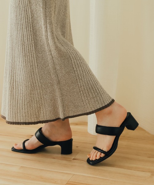 SENSE OF PLACE by URBAN RESEARCH（センスオブプレイスバイアーバンリサーチ）の「トリミングナローニットスカート（スカート・レディース・ライトベージュ/アイボリー/ブラック・ONE）」の18枚目の写真
