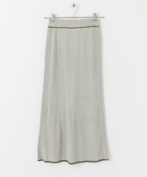 SENSE OF PLACE by URBAN RESEARCH（センスオブプレイスバイアーバンリサーチ）の「トリミングナローニットスカート（スカート・レディース・ライトベージュ/アイボリー/ブラック・ONE）」の8枚目の写真