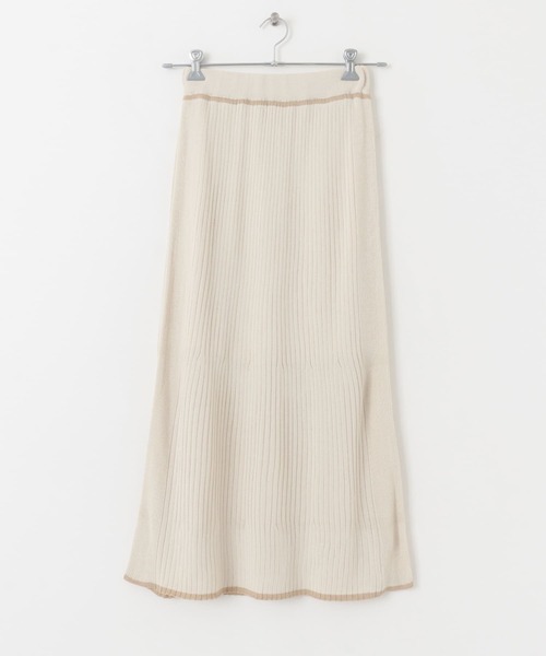 SENSE OF PLACE by URBAN RESEARCH（センスオブプレイスバイアーバンリサーチ）の「トリミングナローニットスカート（スカート・レディース・ライトベージュ/アイボリー/ブラック・ONE）」の10枚目の写真