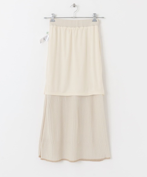 SENSE OF PLACE by URBAN RESEARCH（センスオブプレイスバイアーバンリサーチ）の「トリミングナローニットスカート（スカート・レディース・ライトベージュ/アイボリー/ブラック・ONE）」の12枚目の写真