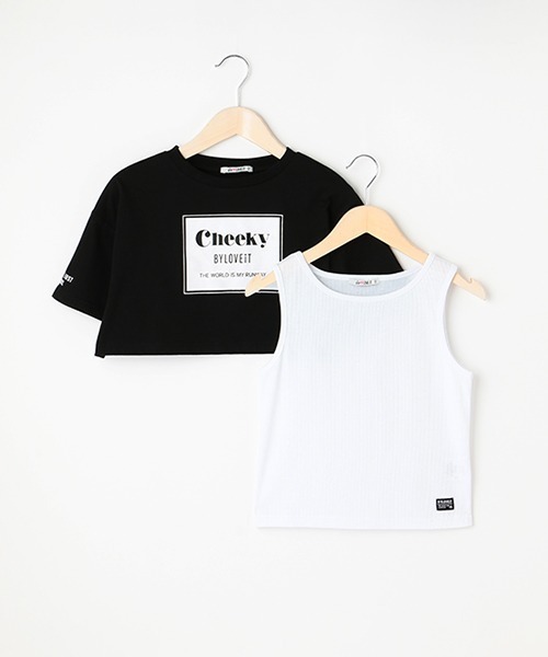 by LOVEiT（バイラビット）の「短丈Tシャツキャミセット（アンサンブル・キッズ・ピンク/ロイヤルブルー/ブラック・160cm/120cm/140cm/150cm/130cm）」の12枚目の写真