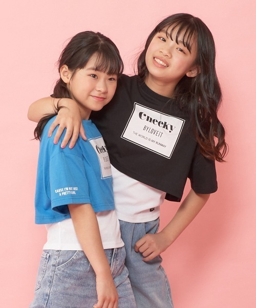 by LOVEiT（バイラビット）の「短丈Tシャツキャミセット（アンサンブル・キッズ・ピンク/ロイヤルブルー/ブラック・160cm/120cm/140cm/150cm/130cm）」の19枚目の写真