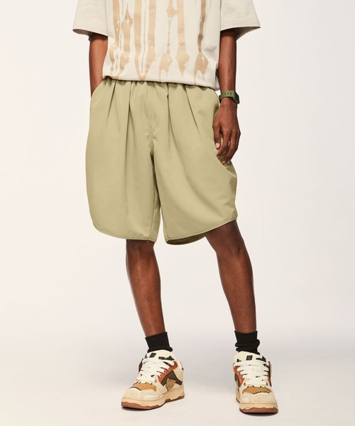 CORPUS TOKYO（コーパス トーキョー）の「リップストップワイドイージーショーツ（その他パンツ・メンズ・ライトグリーン/スモークピンク/グレー/ベージュ/ブラック・1/2/4/3）」の4枚目の写真