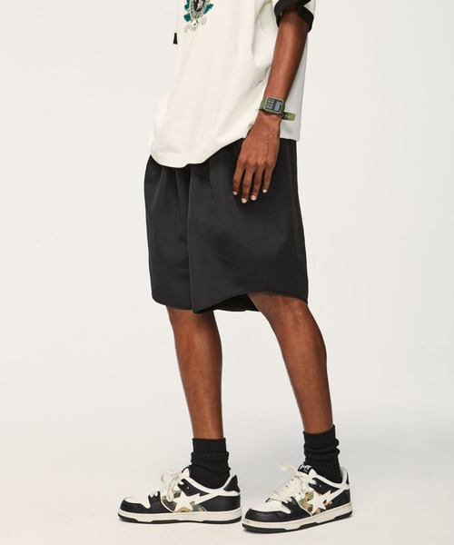 CORPUS TOKYO（コーパス トーキョー）の「リップストップワイドイージーショーツ（その他パンツ・メンズ・ライトグリーン/スモークピンク/グレー/ベージュ/ブラック・1/2/4/3）」の2枚目の写真