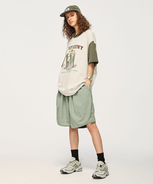 CORPUS TOKYO（コーパス トーキョー）の「リップストップワイドイージーショーツ（その他パンツ・メンズ・ライトグリーン/スモークピンク/グレー/ベージュ/ブラック・1/2/4/3）」の12枚目の写真