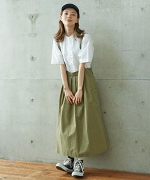 PAR ICI（パーリッシィ）の「先染めチェック 江戸炊き吊りスカート（スカート）」