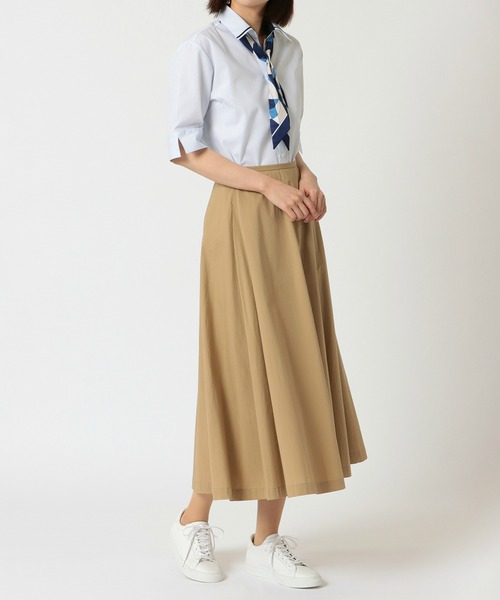 TOKYO SHIRTS(トウキョウシャツ)の「形態安定ノーアイロン マイタースキッパー 五分袖ビジネスワイシャツ(ビジネスシャツ・レディース・サックスブルー・L/LL/XL/S/M)」の4枚目の写真