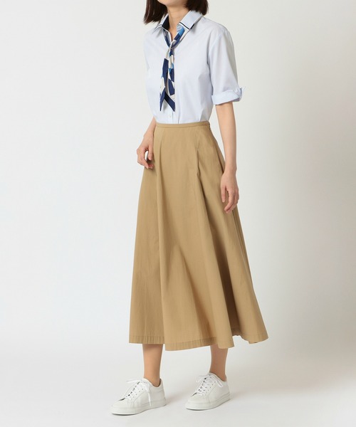TOKYO SHIRTS(トウキョウシャツ)の「形態安定ノーアイロン マイタースキッパー 五分袖ビジネスワイシャツ(ビジネスシャツ・レディース・サックスブルー・L/LL/XL/S/M)」の2枚目の写真