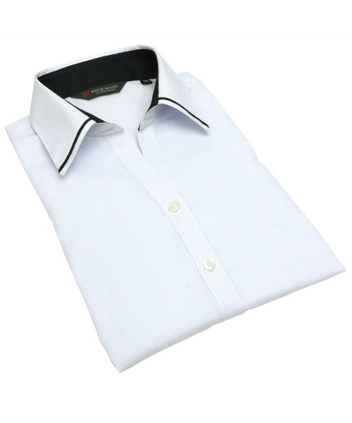 TOKYO SHIRTS(トウキョウシャツ)の「形態安定ノーアイロン マイタースキッパー 五分袖ビジネスワイシャツ(ビジネスシャツ・レディース・サックスブルー・L/LL/XL/S/M)」の8枚目の写真