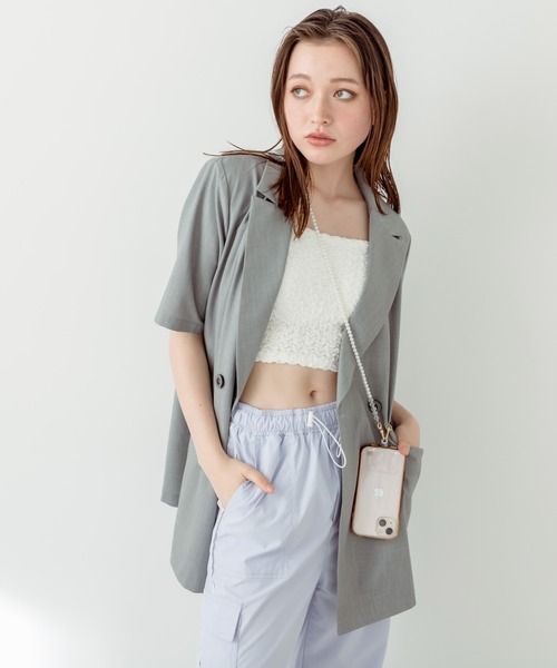 OLIVE des OLIVE(オリーブデオリーブ)の「イマドキベアトップ 1031060400(キャミソール・レディース・ホワイト/オフホワイト/ブラック/ラベンダー・FREE)」の12枚目の写真