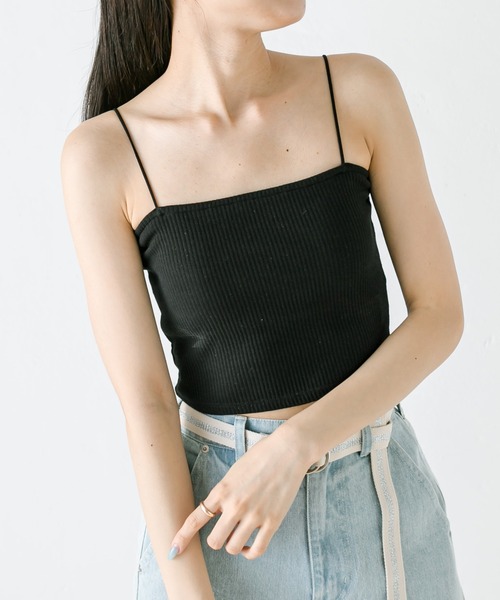 OLIVE des OLIVE(オリーブデオリーブ)の「イマドキベアトップ 1031060400(キャミソール・レディース・ホワイト/オフホワイト/ブラック/ラベンダー・FREE)」の9枚目の写真