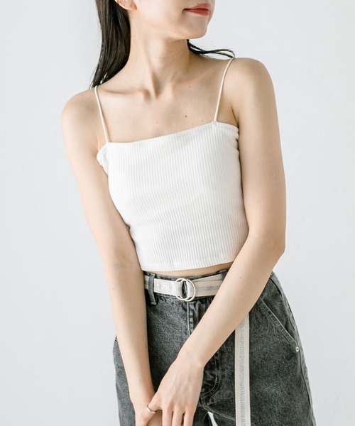 OLIVE des OLIVE(オリーブデオリーブ)の「イマドキベアトップ 1031060400(キャミソール・レディース・ホワイト/オフホワイト/ブラック/ラベンダー・FREE)」の11枚目の写真