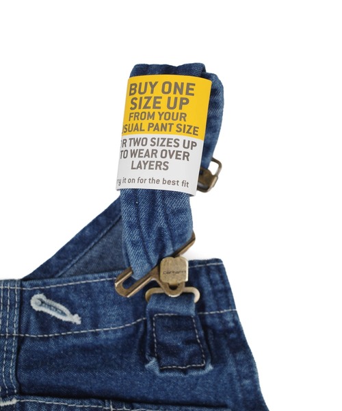 Carhartt（カーハート）の「【T18】【Carhartt/カーハート】WASHED DENIM BIB OVERALL/UNLINED ウォッシュデニムオーバーオール（サロペット/オーバーオール・レディース・ブルー・34inch/30 inch）」の6枚目の写真