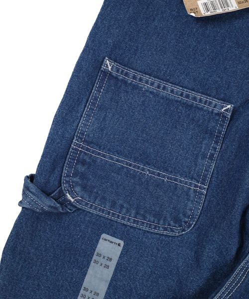Carhartt（カーハート）の「【T18】【Carhartt/カーハート】WASHED DENIM BIB OVERALL/UNLINED ウォッシュデニムオーバーオール（サロペット/オーバーオール・レディース・ブルー・34inch/30 inch）」の9枚目の写真
