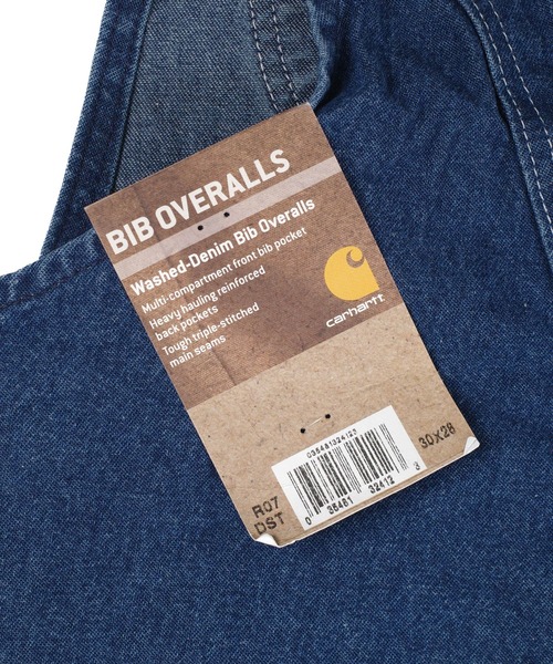 Carhartt（カーハート）の「【T18】【Carhartt/カーハート】WASHED DENIM BIB OVERALL/UNLINED ウォッシュデニムオーバーオール（サロペット/オーバーオール・レディース・ブルー・34inch/30 inch）」の10枚目の写真