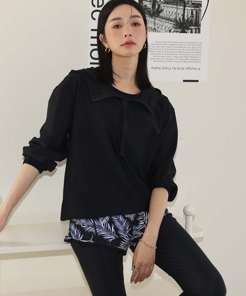 OSYAREVO(オシャレボ)の「水着 レディース 体型カバー ラッシュガード 紫外線カット率 99%以上 UPF50+ uvカット フィットネス 水陸両用 スポーティ セットアップ ビキニ 体型カバー レディース(水着・レディース・ブラック系その他/グレー系その他/ブラック系その他2/グレー系その他2/グレー系その他3・MEDIUM/LARGE/XX-LARGE/X-LARGE/SMALL)」の20枚目の写真