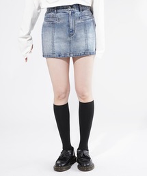 X-girl | CENTER SEAM DENIM SKIRT(デニムスカート)