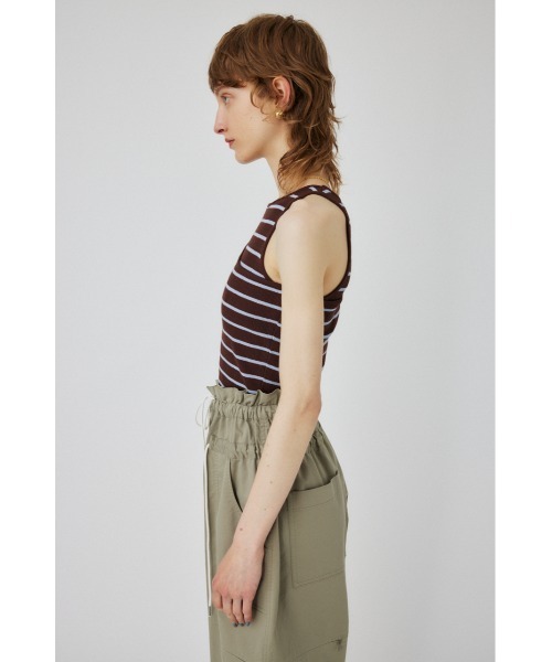 MOUSSY（マウジー）の「LAYER RIB TANK セット（タンクトップ・レディース・イエロー/ネイビー/ブラウン系その他・FREE）」の21枚目の写真
