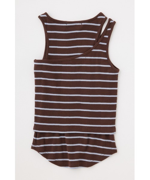 MOUSSY（マウジー）の「LAYER RIB TANK セット（タンクトップ・レディース・イエロー/ネイビー/ブラウン系その他・FREE）」の11枚目の写真