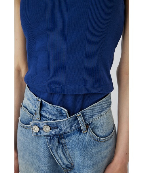 MOUSSY（マウジー）の「LAYER RIB TANK セット（タンクトップ・レディース・イエロー/ネイビー/ブラウン系その他・FREE）」の6枚目の写真