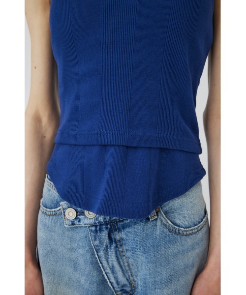 MOUSSY（マウジー）の「LAYER RIB TANK セット（タンクトップ・レディース・イエロー/ネイビー/ブラウン系その他・FREE）」の16枚目の写真
