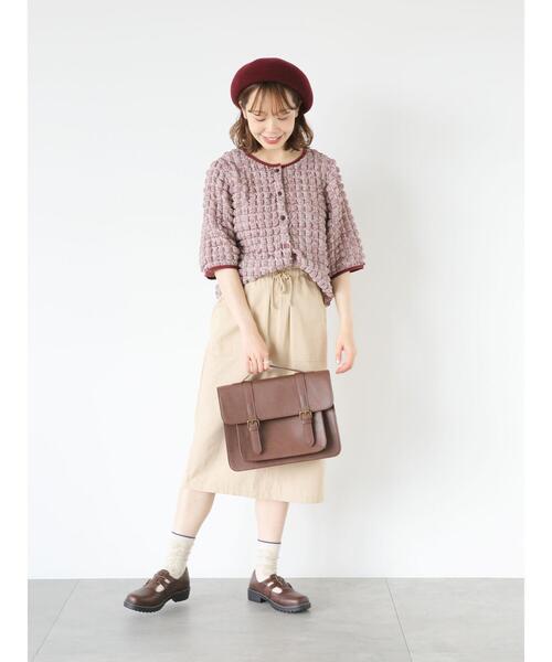 ehka sopo（エヘカソポ）の「ベイカースピンドルスカート（スカート・レディース・グリーン/チャコールグレー/ベージュ・F）」の22枚目の写真