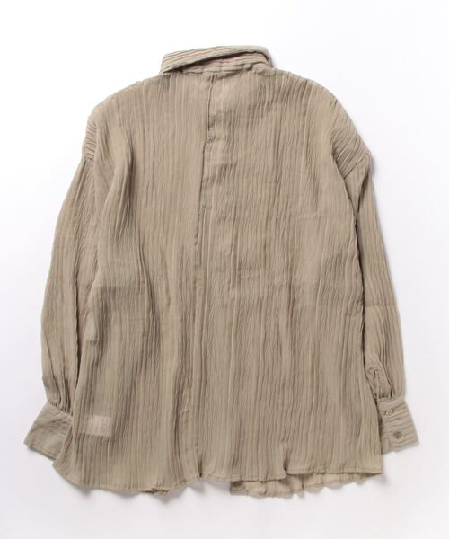 nemne store(ネンネストア)の「【低身長用サイズあり】ワッシャーシアービッグシャツ(シャツ/ブラウス・レディース・カーキ/アイボリー/オレンジ・SMALL/MEDIUM)」の20枚目の写真